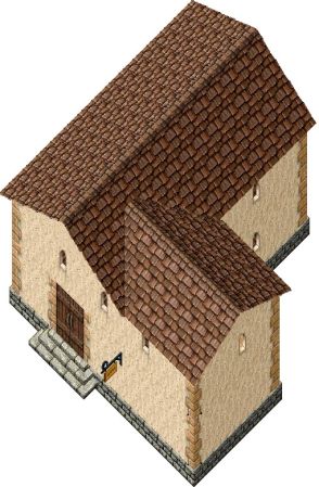 Casa de Piedra y Yeso de dos pisos